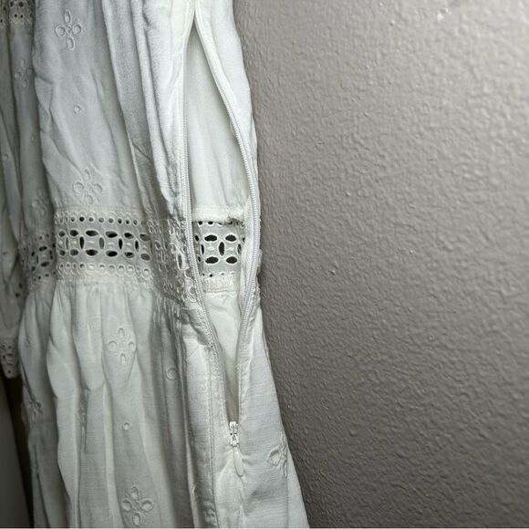 Abercrombie & Fitch crochet lace embroidered boho dress women’s size small - Picture 9 of 14